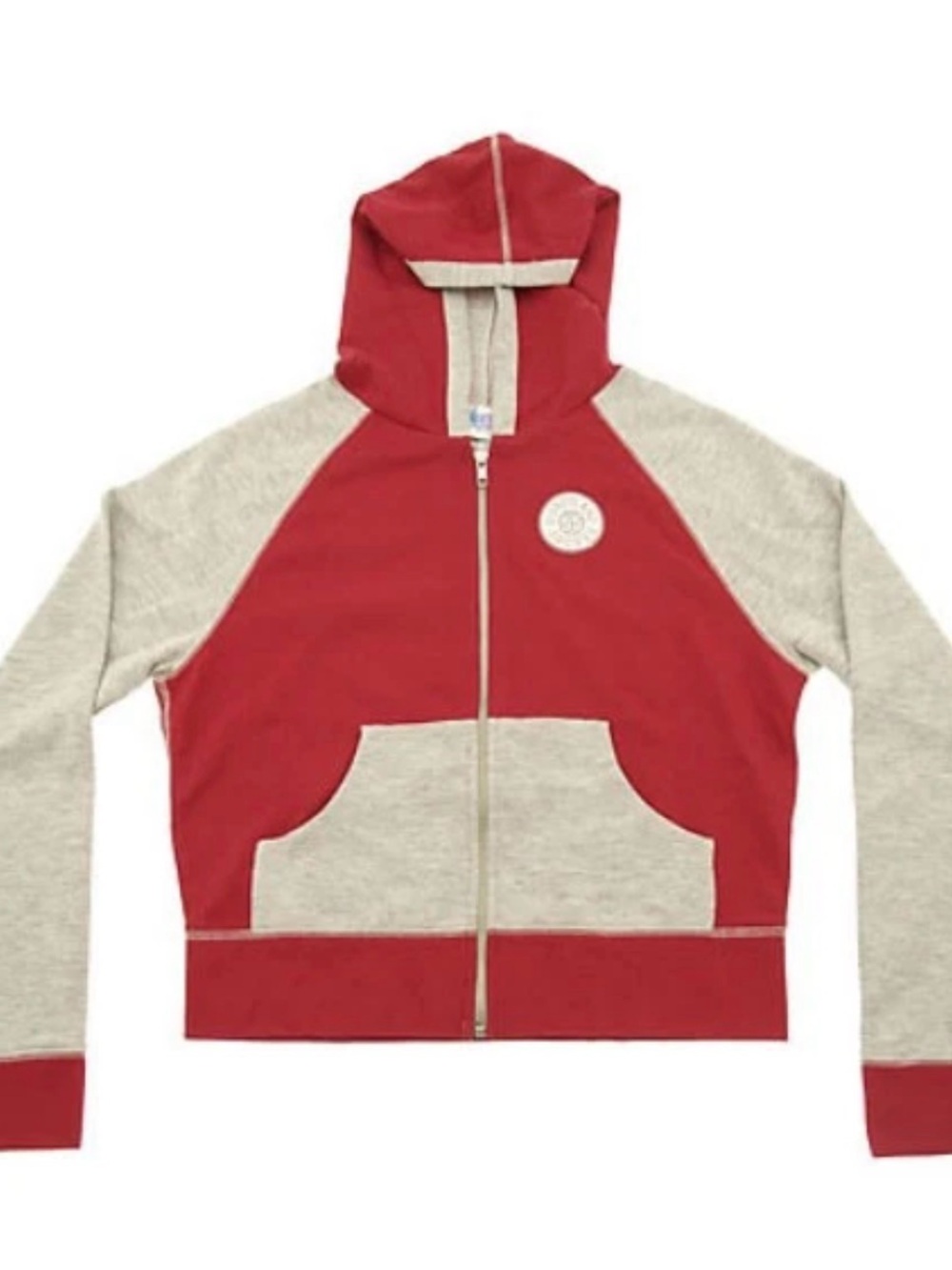Walt Disney World Red/Gray Full Zip Hoodie Womens Small